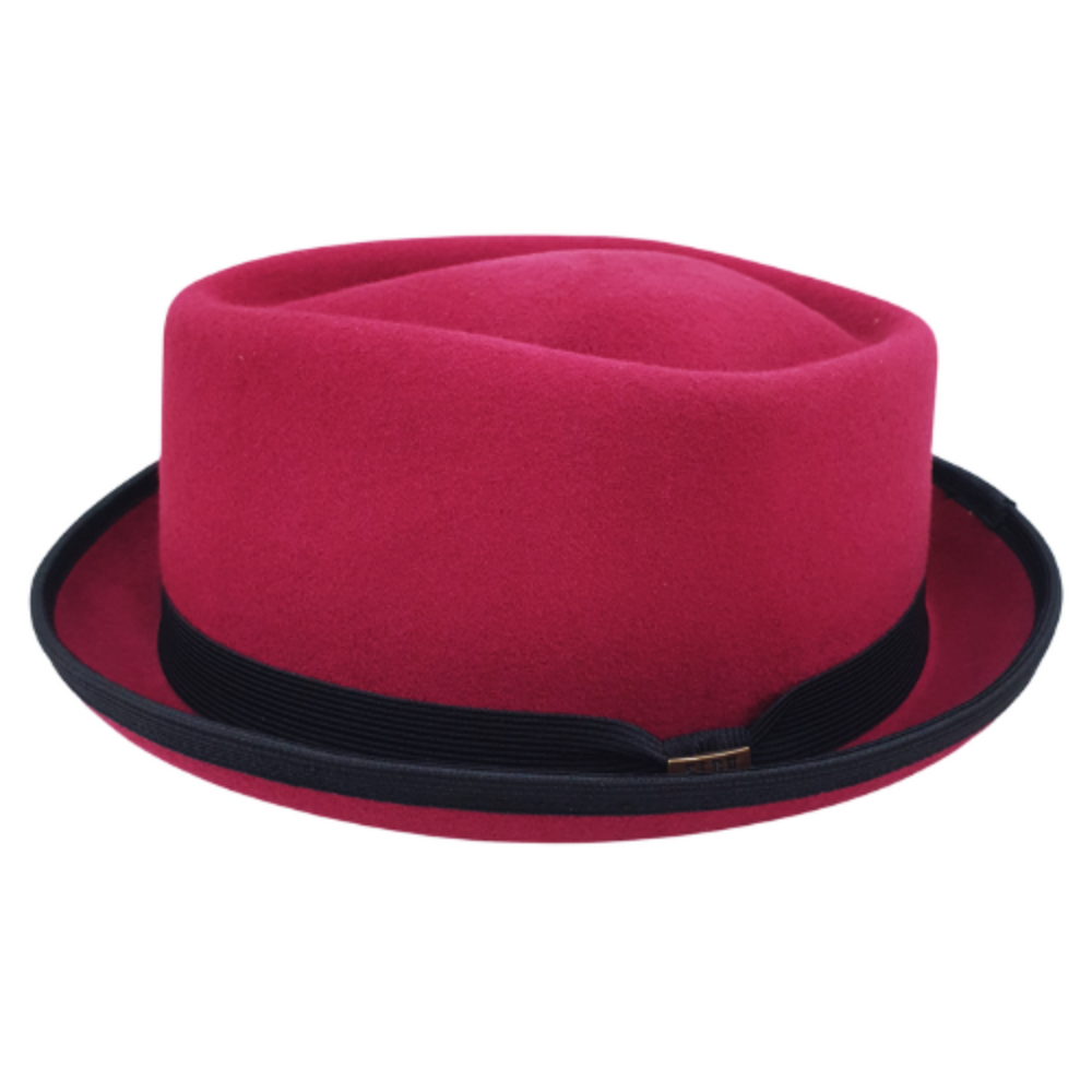 帽子 Porkpie Comprar Online | Chapéu Pork Pie Jason Sibu Company Vermelho Maria