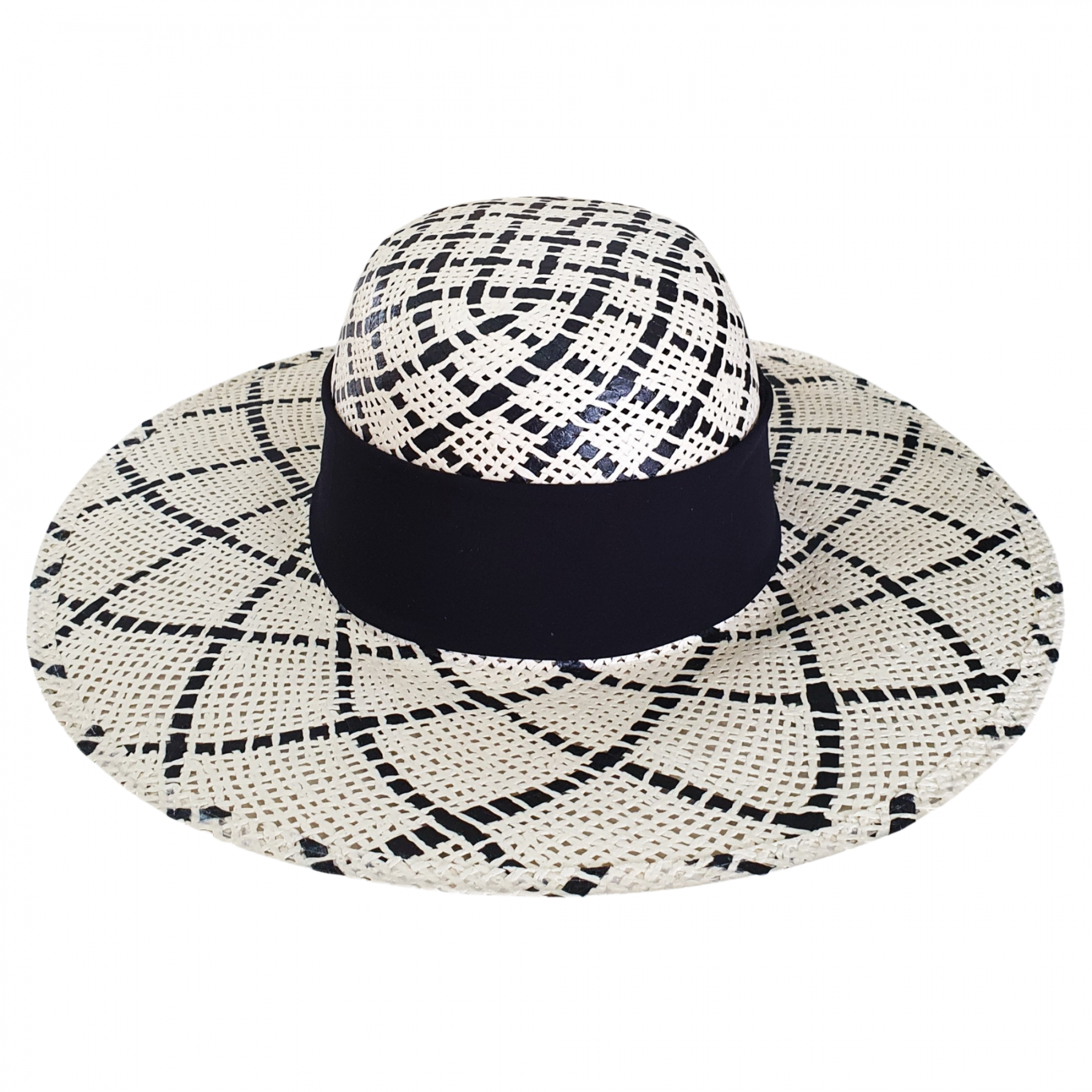 Comprar Online | Chapéu Capri Algas Branco e Preto com Proteção