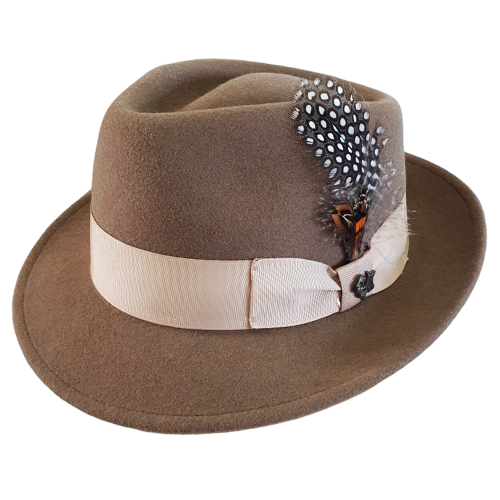帽子 L.50s VINTAGE Portis fedora hat 1/4 58cm Comprar Online | Chapéu Fedora Quick Step Bigalli Khaki Maria