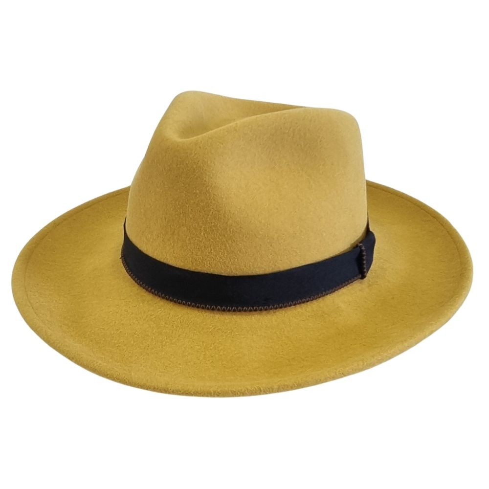 帽子 L.50s VINTAGE Portis fedora hat 1/4 58cm Comprar Online | Chapéu Fedora Finley Mustard Bigalli Maria Chapéu