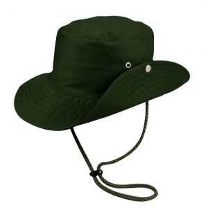 Chapéu Australiano Trilha Tecido Verde Militar
