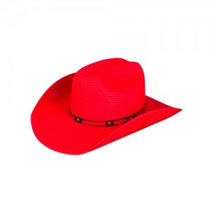 Chapéu Colors Country Formado Fibra Natural Vermelho com Proteção UV